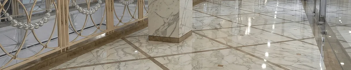 Beautiful marble floor professionally installed in Milwaukee, WI